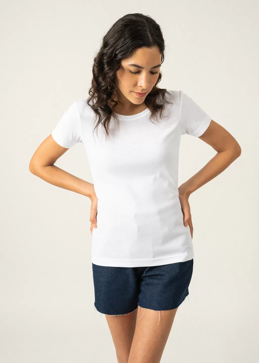 Cheap Saint James Ajaccio round neck t-shirt Blanc