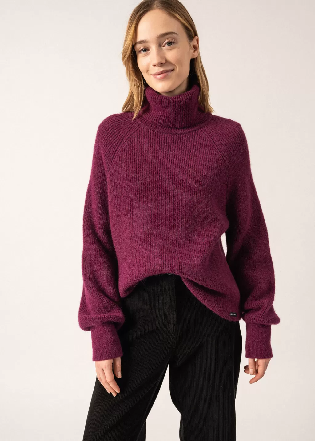 Outlet Saint James Albertville Alpaca Roll-neck Jumper Prune