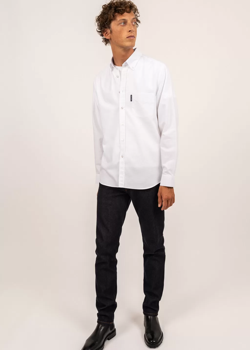 Store Saint James Amboise long sleeve shirt Blanc