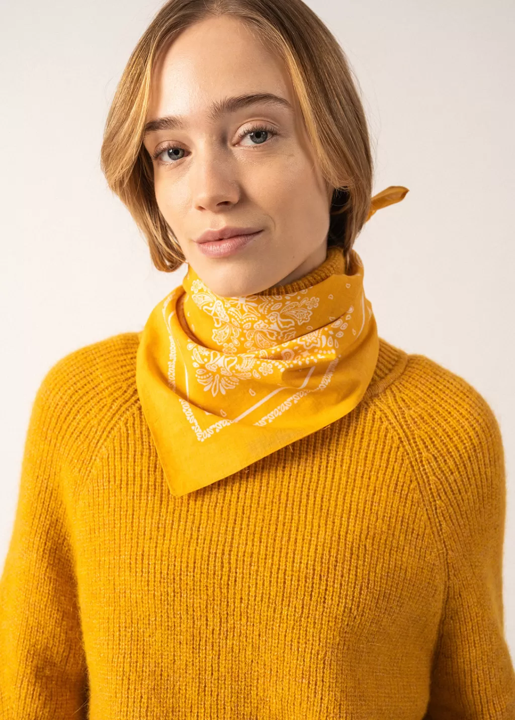 Online Saint James Bandana scarf Ambre