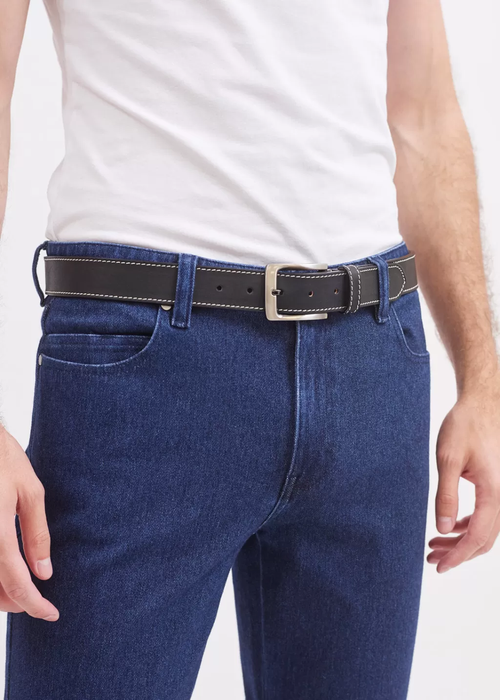 Store Saint James Bordée belt Noir