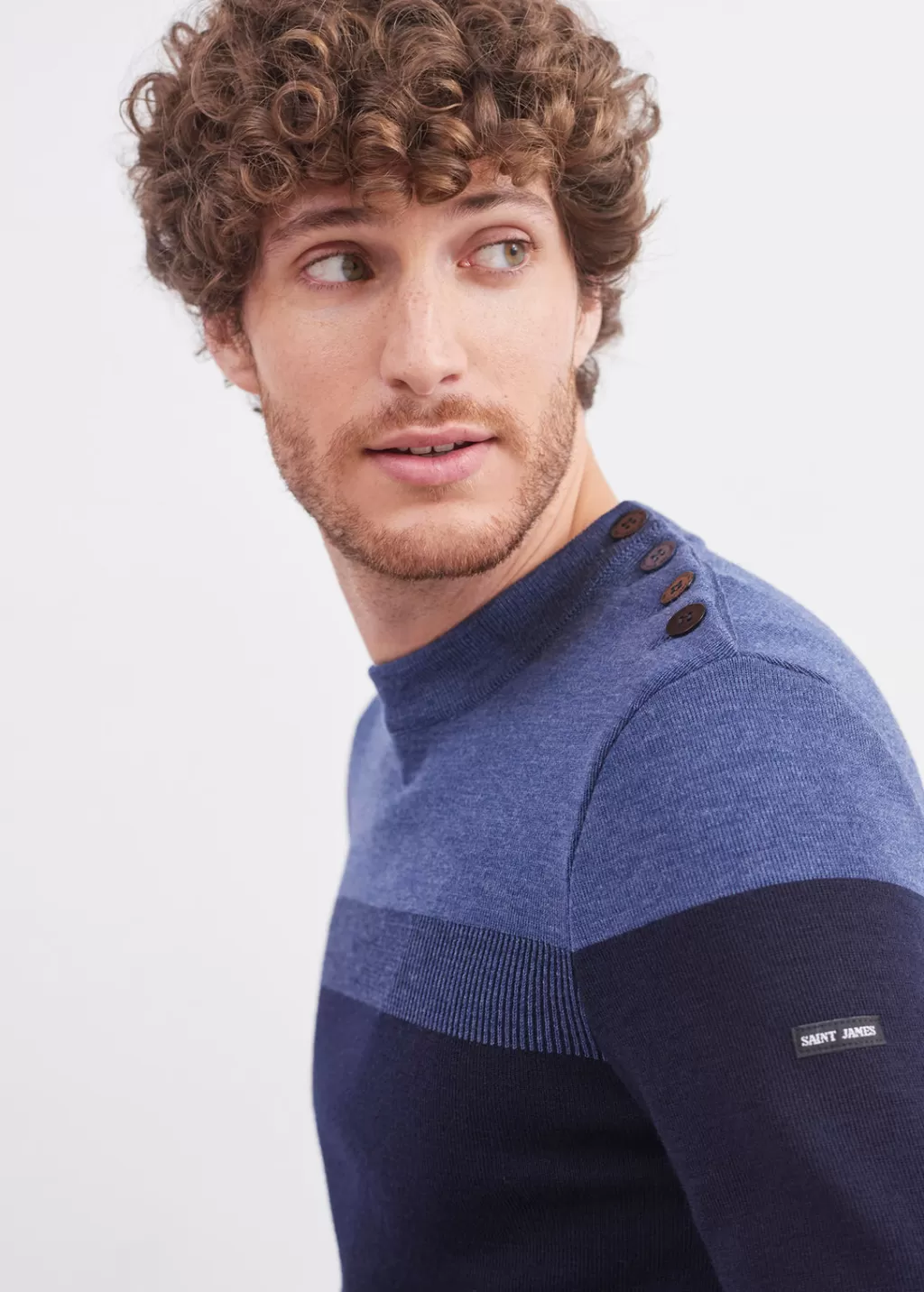 Best Sale Saint James Bretagne sailor jumper Marine/jeans