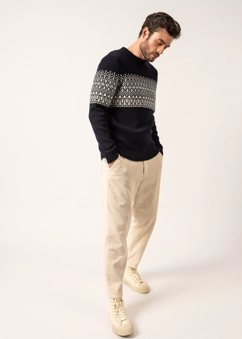 Outlet Saint James Cancale Escapade Sailor Jumper Navy/ecume