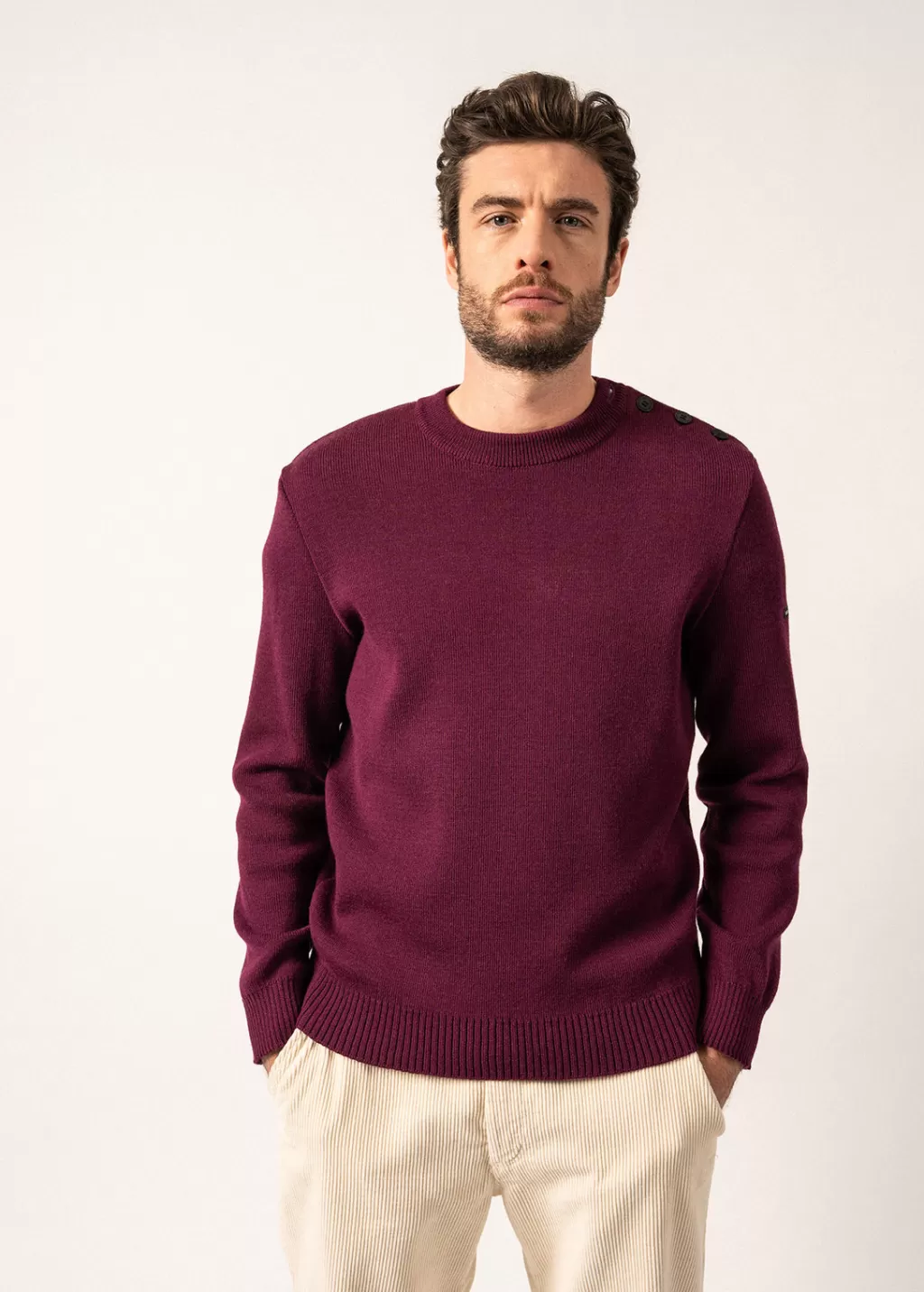 Fashion Saint James Cancale sailor jumper Prune