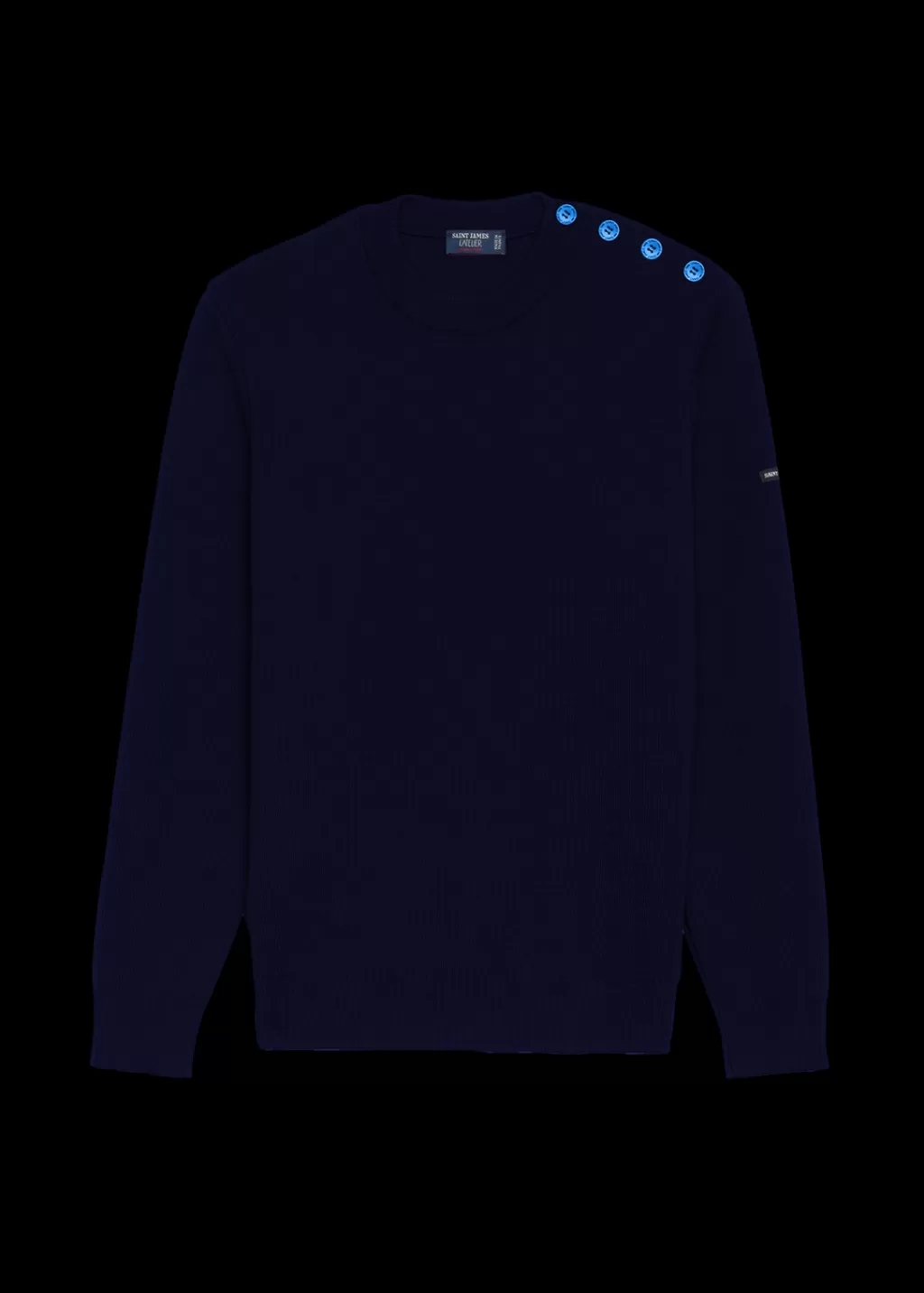 Outlet Saint James Cancale sailor jumper Marinepop/paon