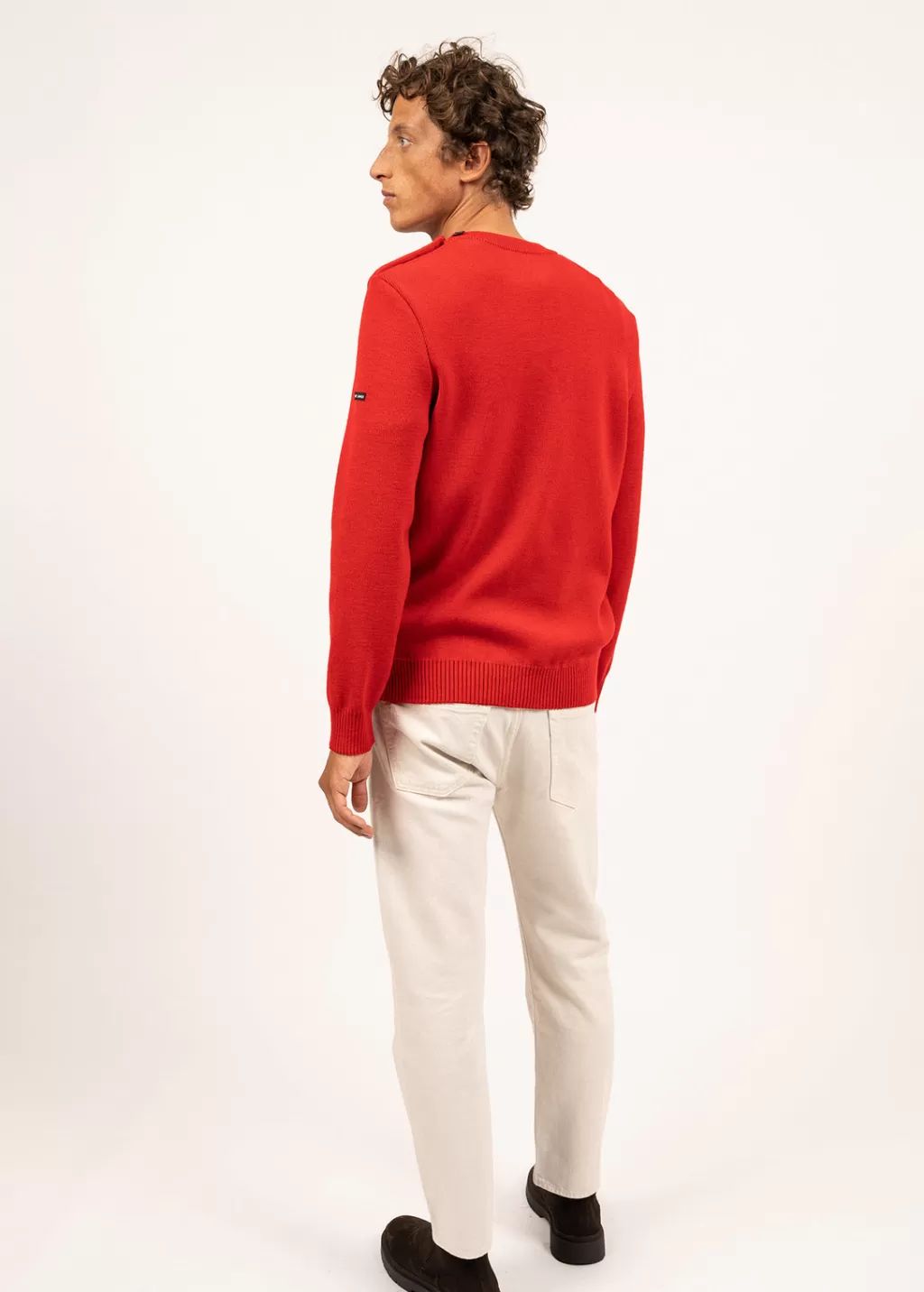 Cheap Saint James Cancale sailor jumper Rouge