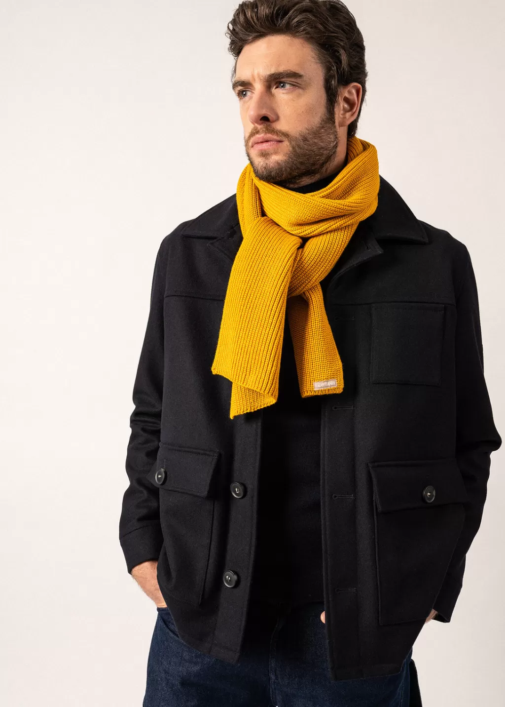 Outlet Saint James Canoe scarf Ambre