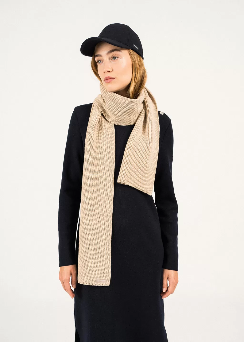 Store Saint James Canoe scarf Beige