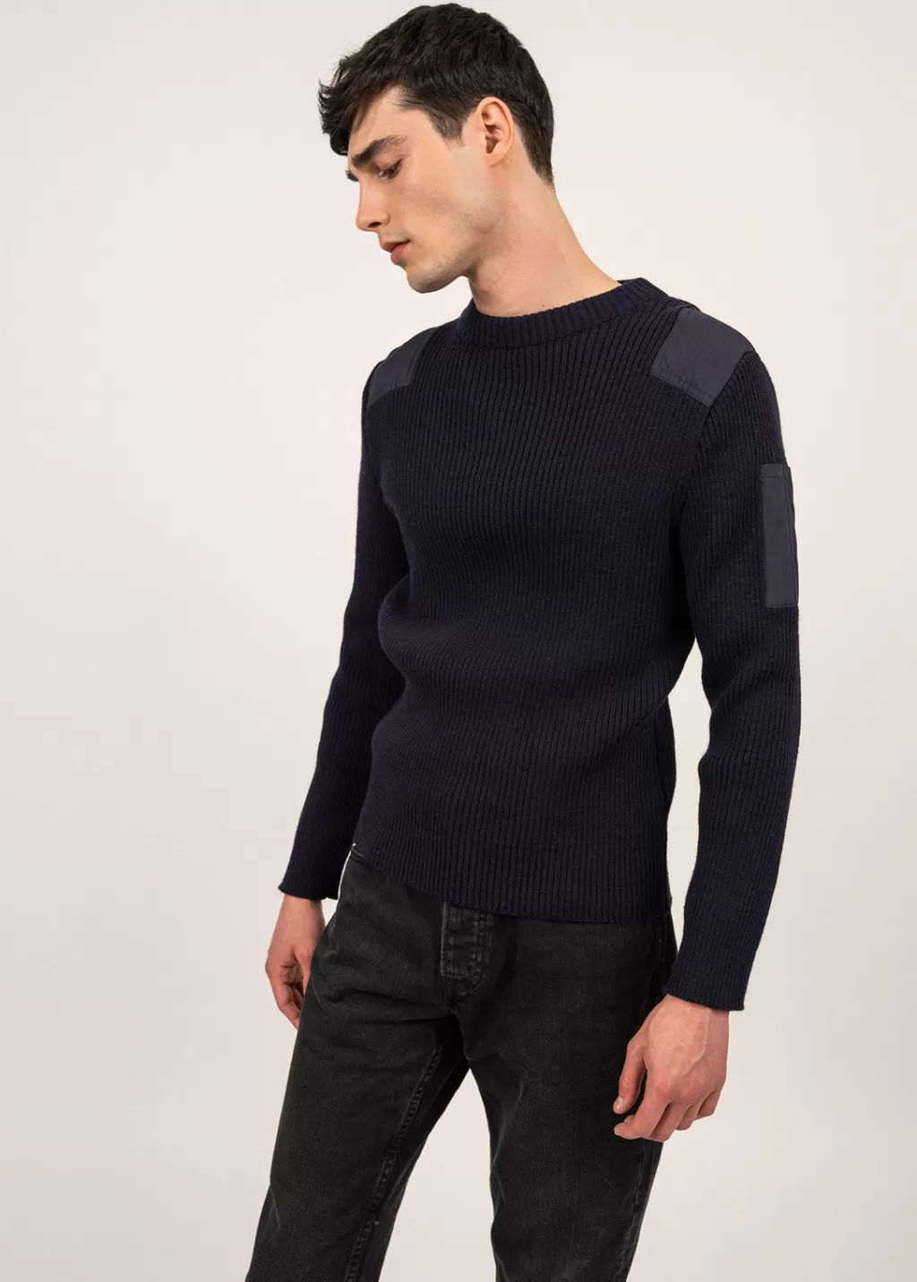 Online Saint James Condor military inspired jumper Marine