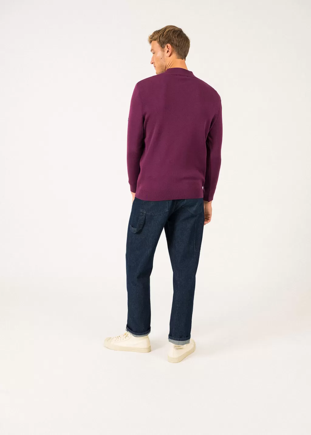 Flash Sale Saint James Crossley jumper Prune/navy