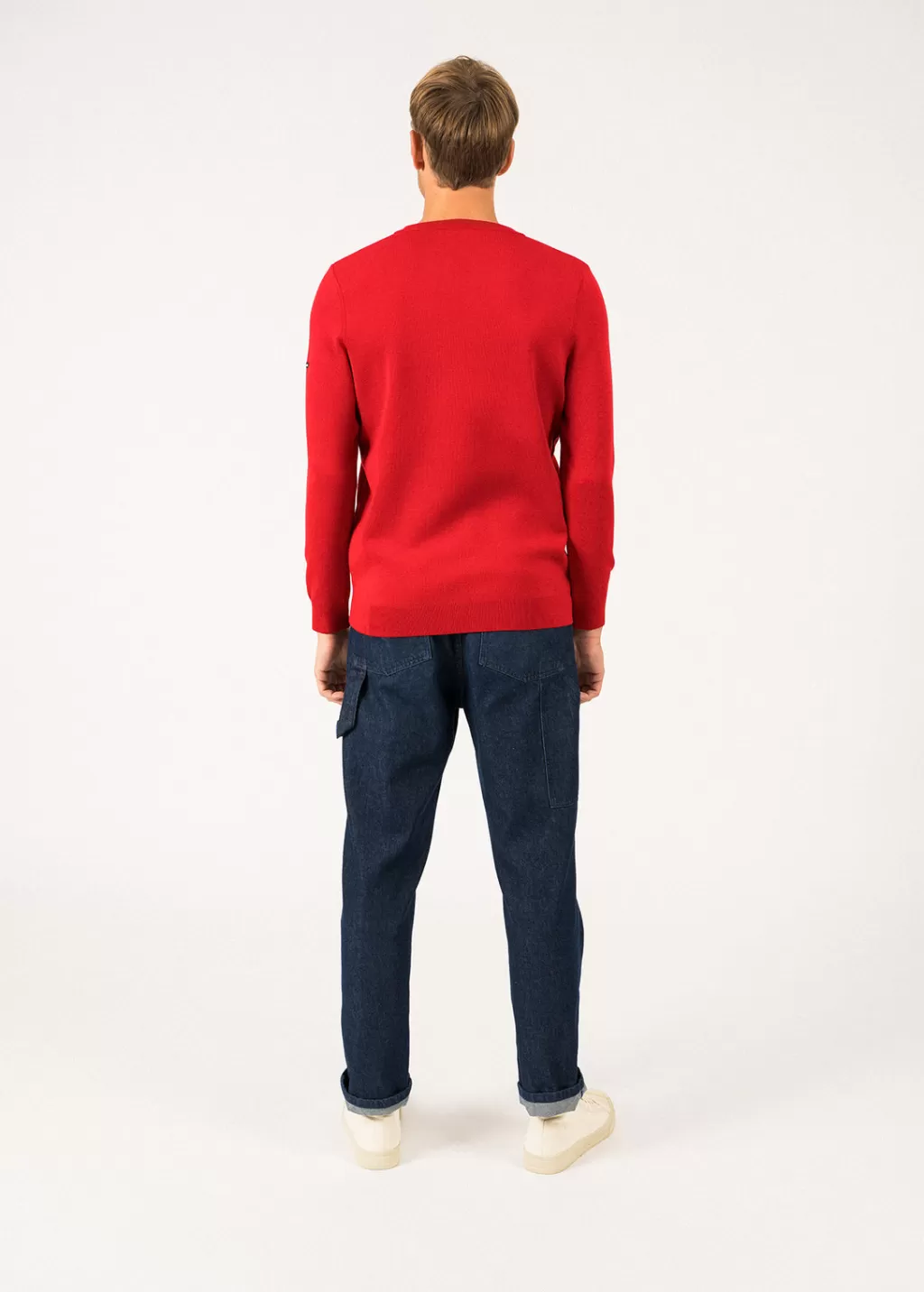 Discount Saint James Cuirassé V neck jumper Rouge