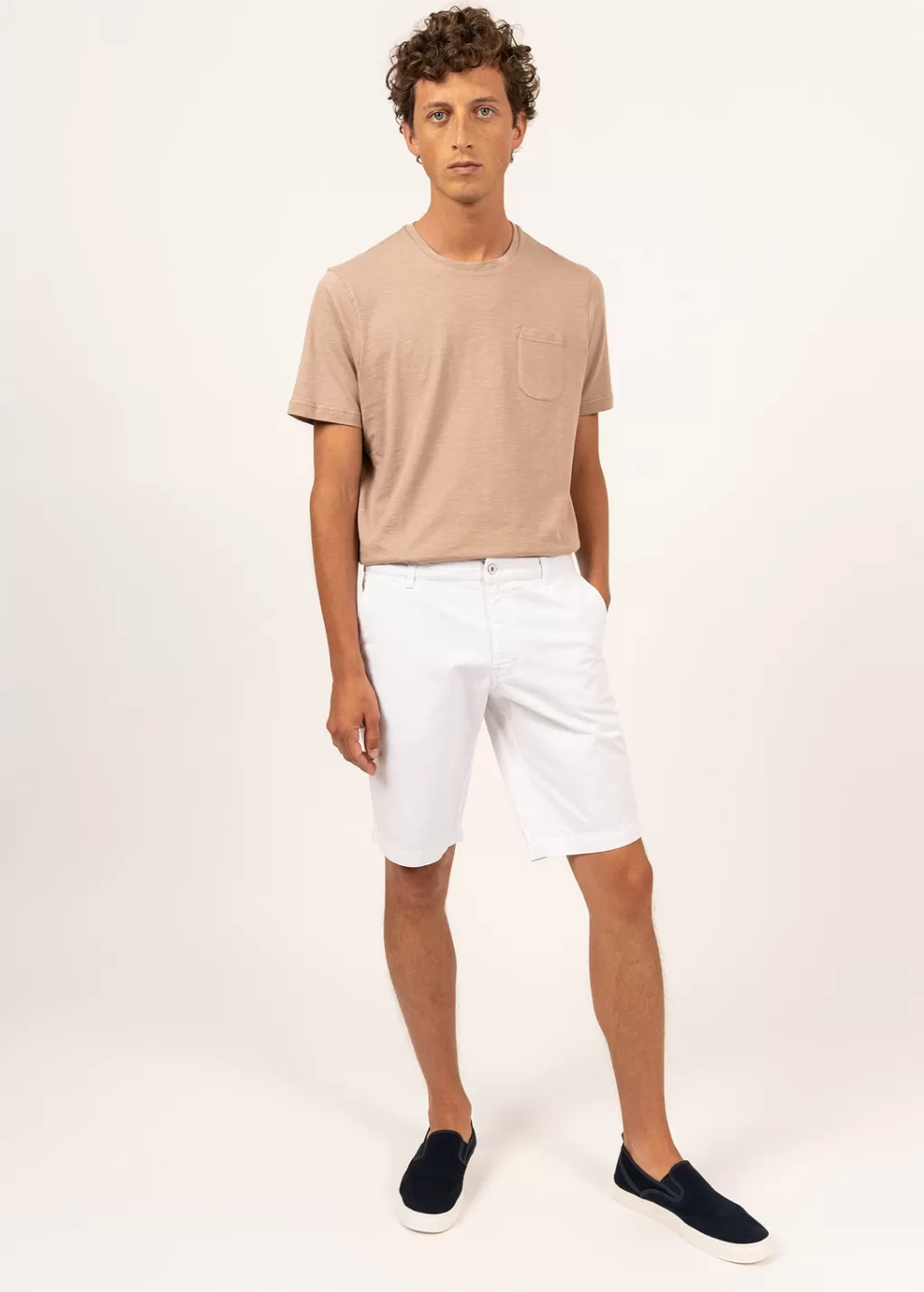 Cheap Saint James Doug straight Bermuda shorts Blanc