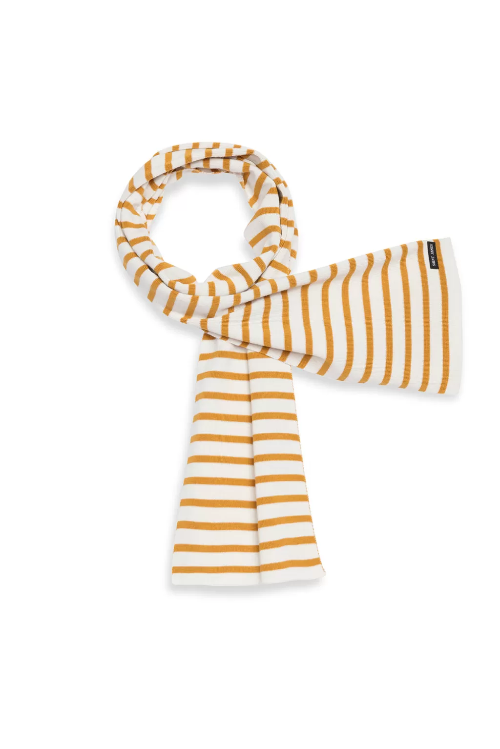 Clearance Saint James Duguay striped scarf Ecume/ambre