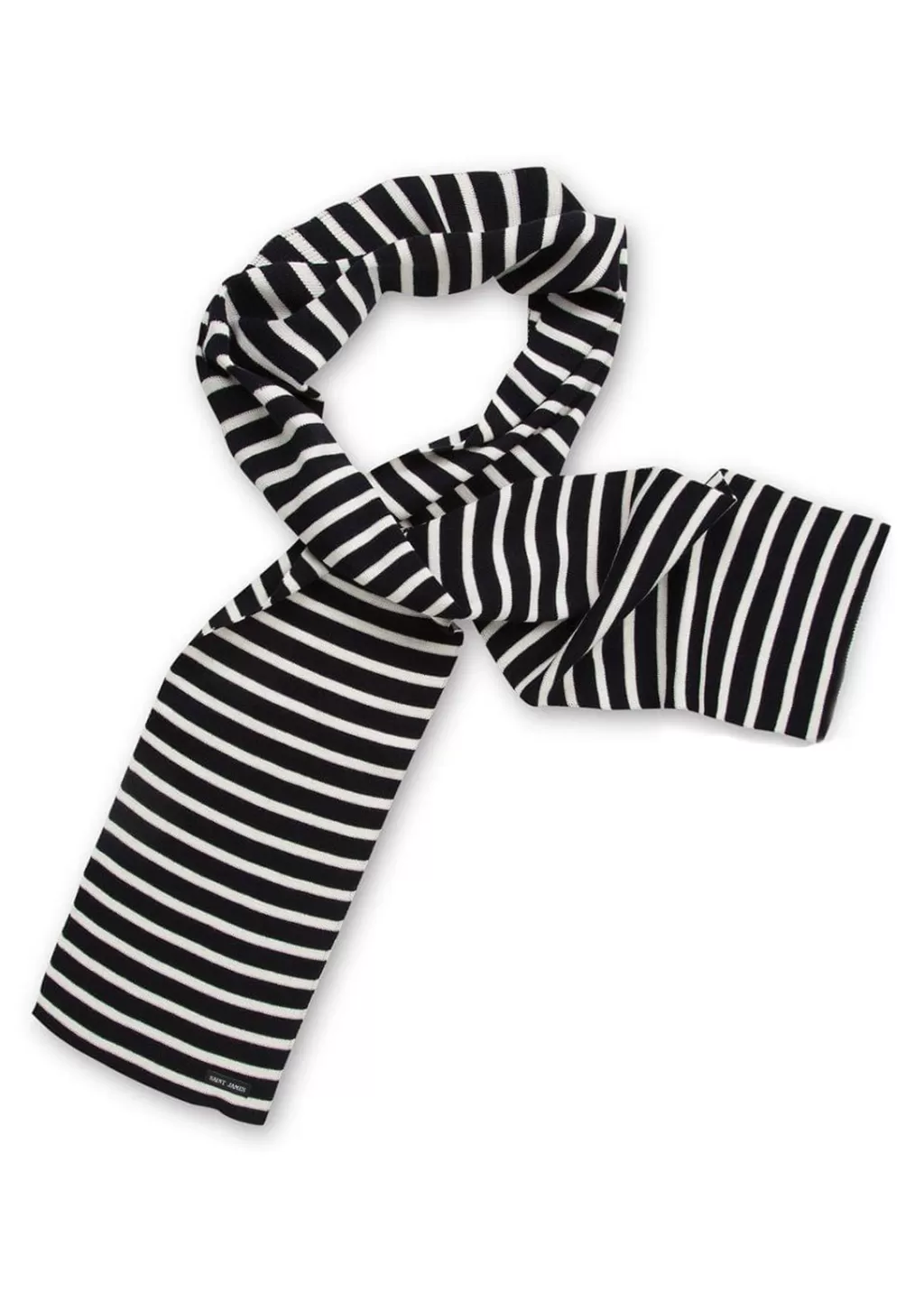 Cheap Saint James Duguay striped scarf Navy/ecume