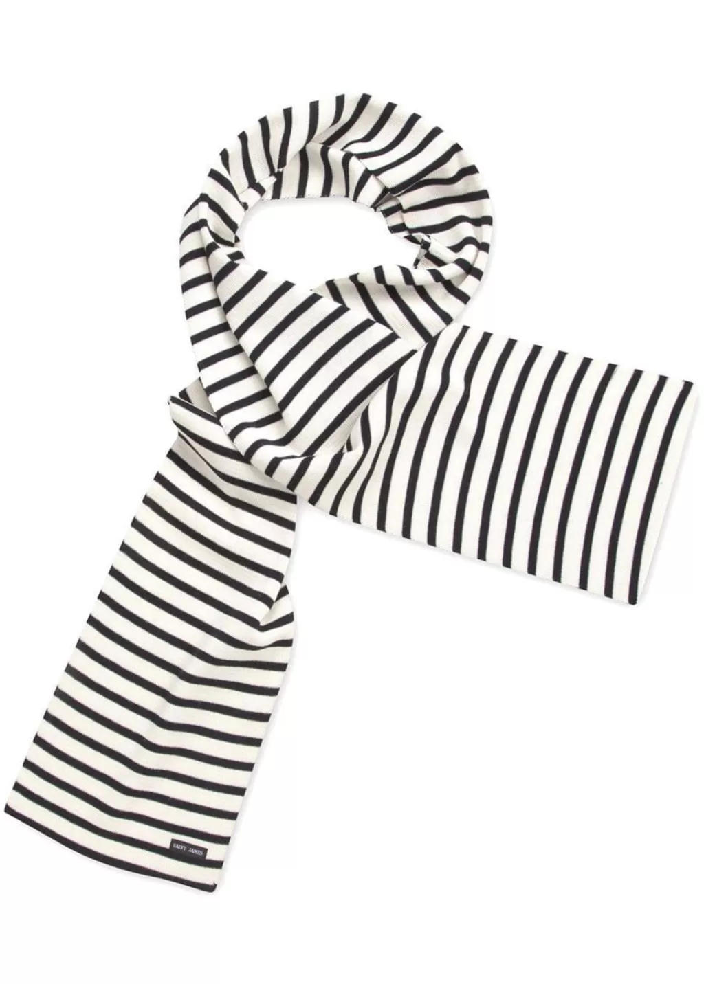 Best Saint James Duguay striped scarf Ecume/navy