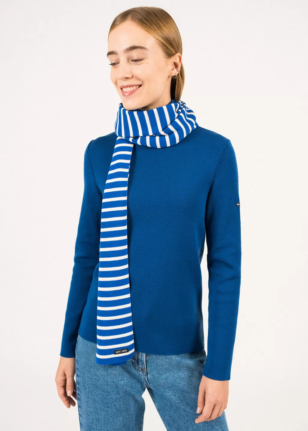 Flash Sale Saint James Duguay striped scarf Gitane/ecume