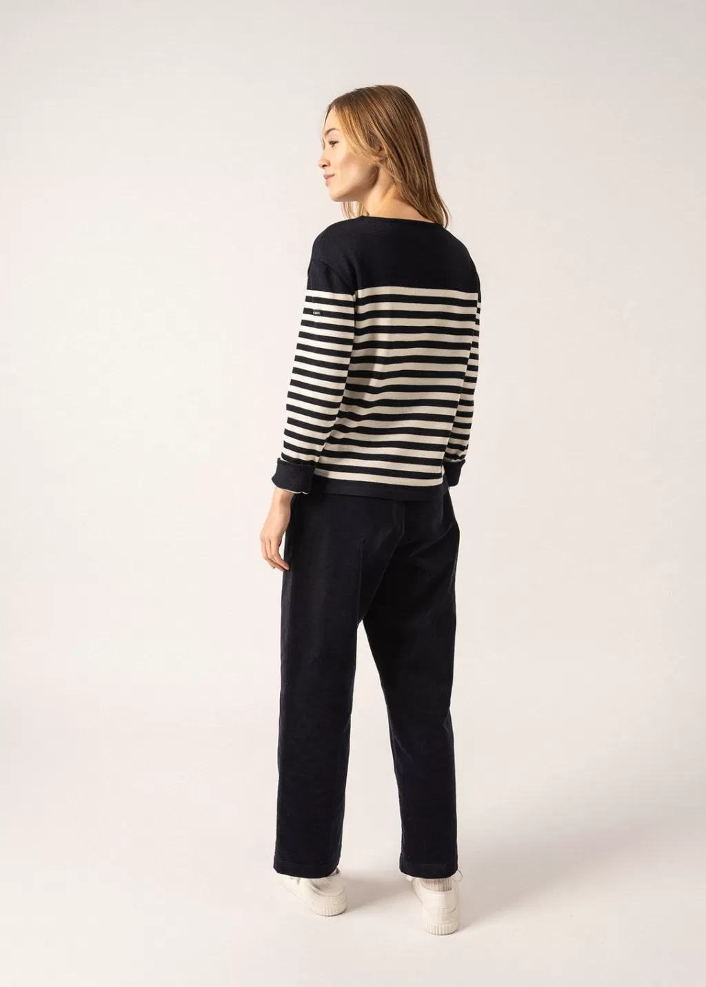 Hot Saint James Ecrins Striped Jumper Navy/ecume