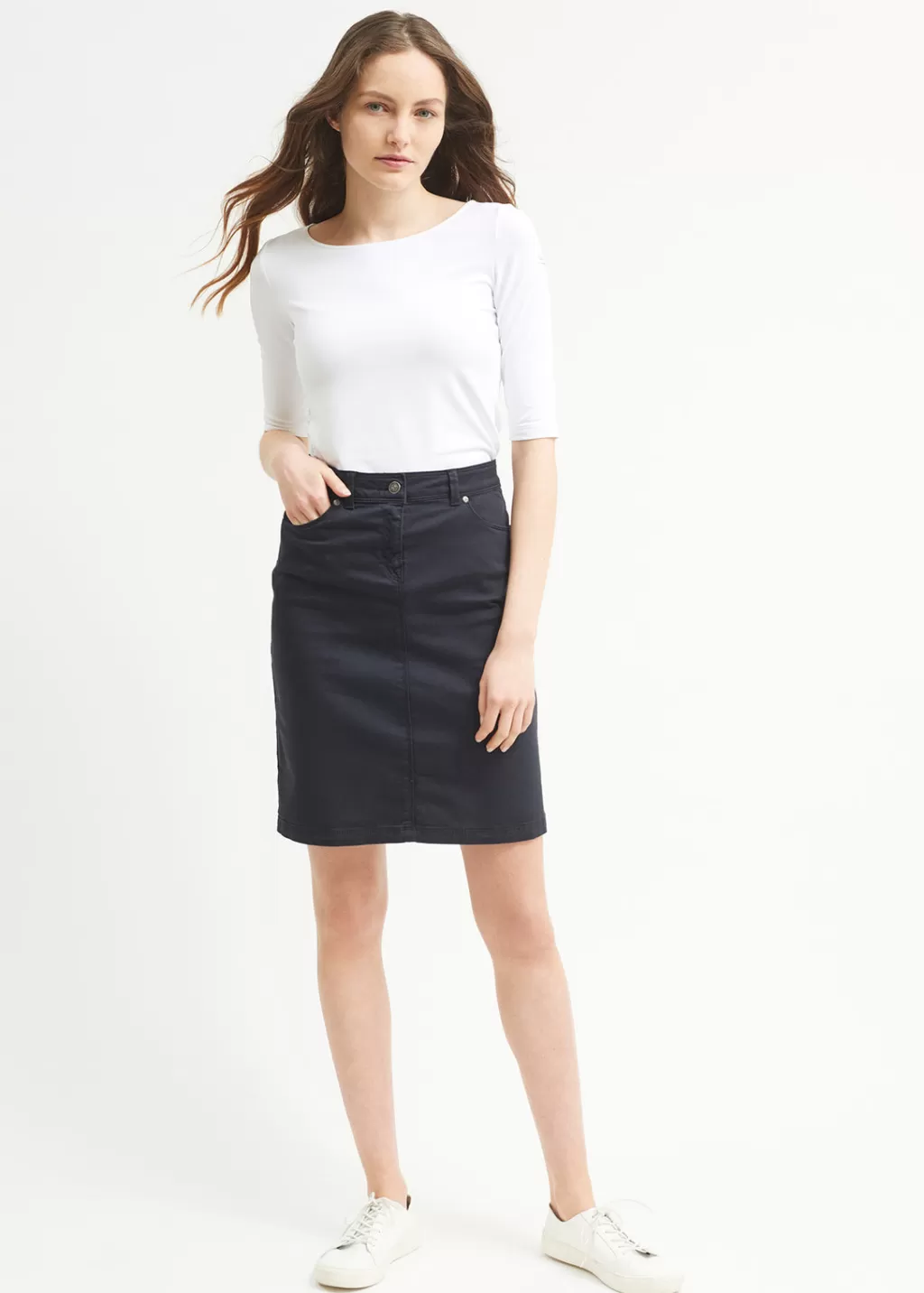 Online Saint James Elfy regular skirt Navy