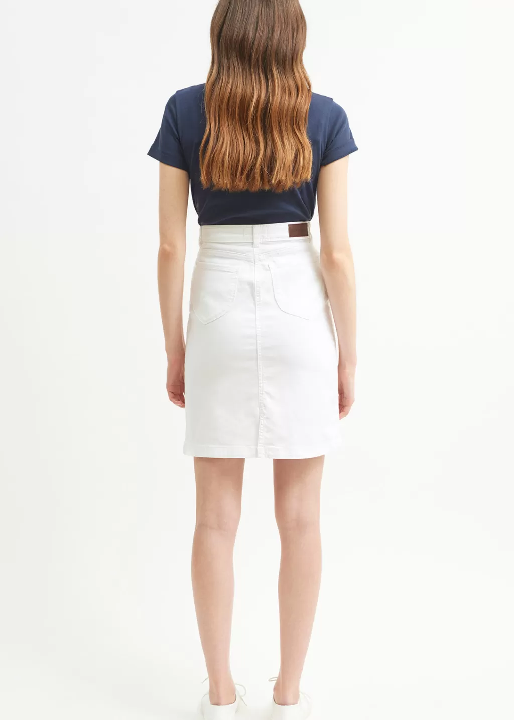 Best Sale Saint James Elfy regular skirt Blanc