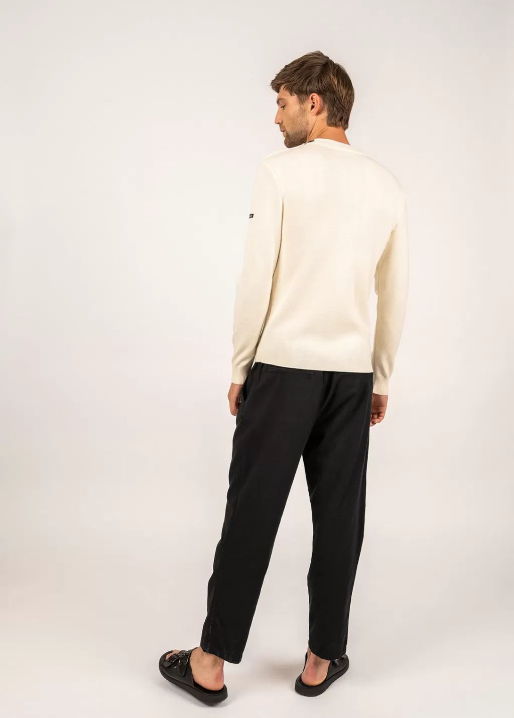 Clearance Saint James Estran wool sailor jumper Ecume