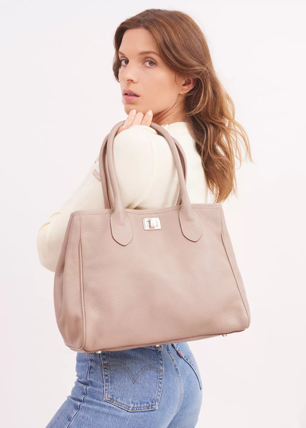 Fashion Saint James Evasion carrier bag Taupe