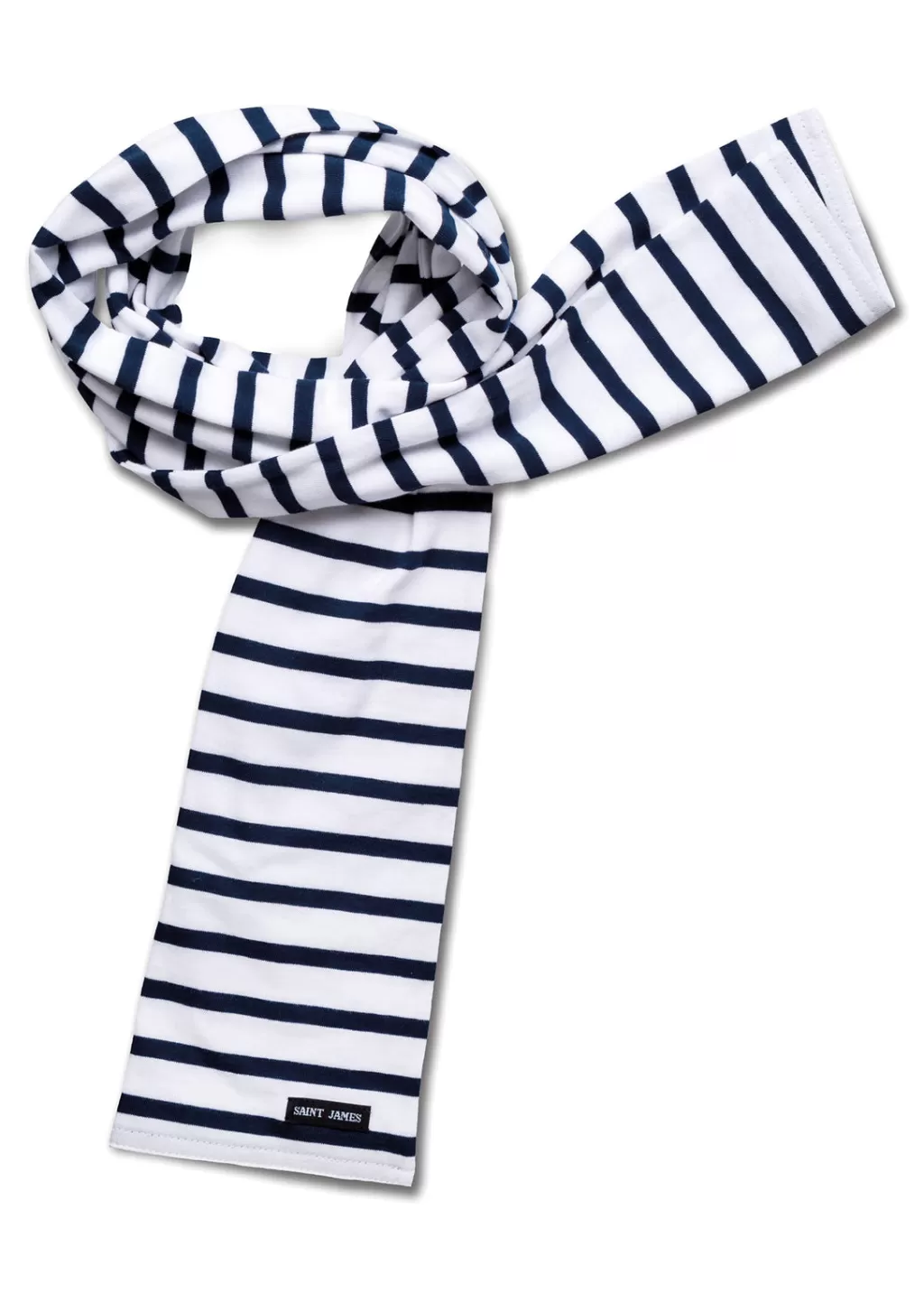 Cheap Saint James Eve striped scarf Neige/marine