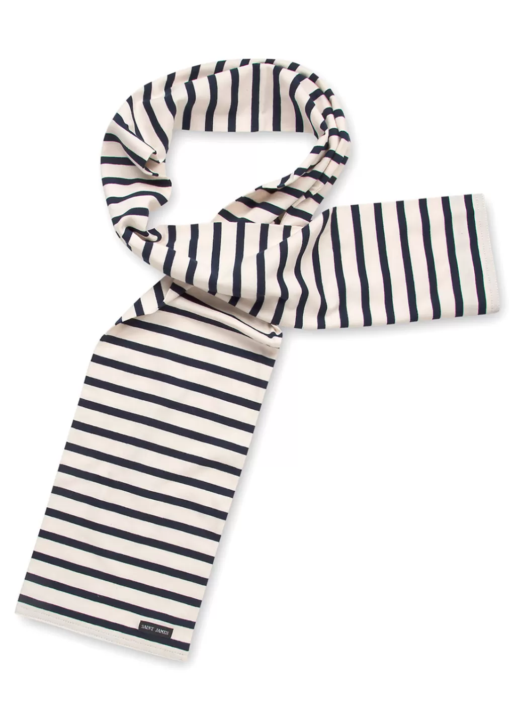 Best Sale Saint James Eve striped scarf Ecru/marine