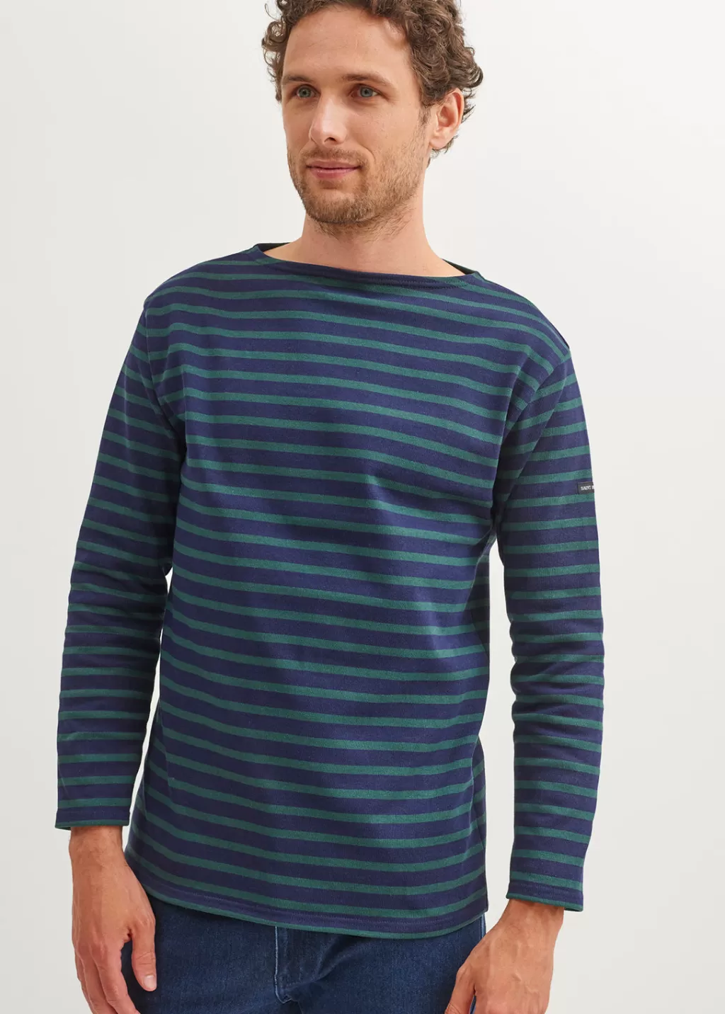 Online Saint James Guildo striped sailor shirt Navy/pin