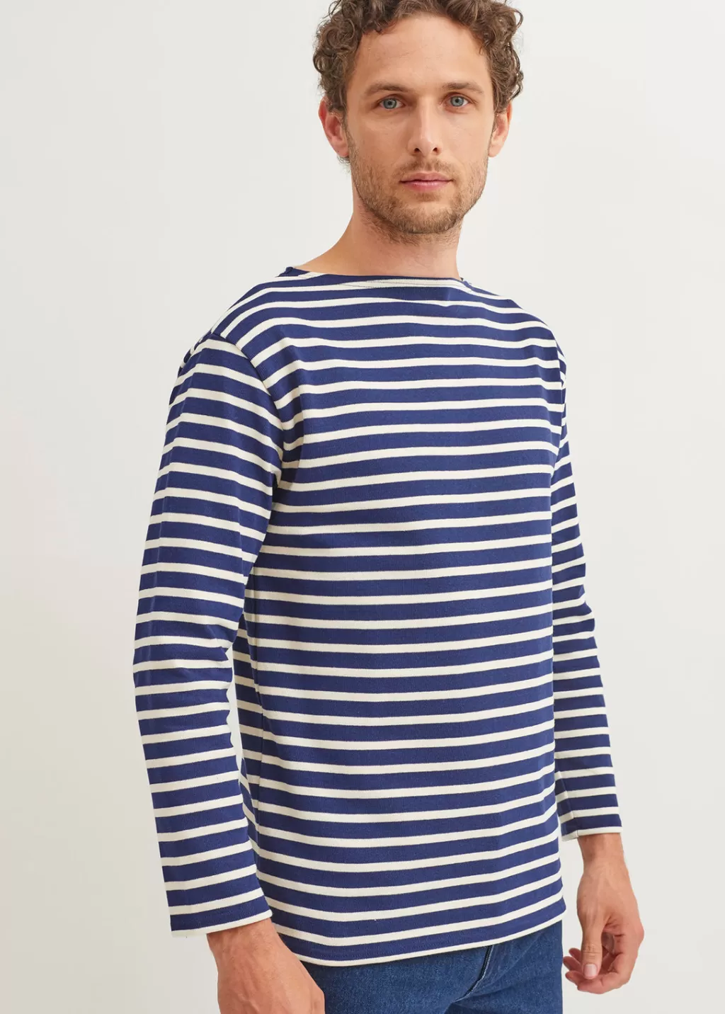 Hot Saint James Guildo striped sailor shirt Marine/ecru