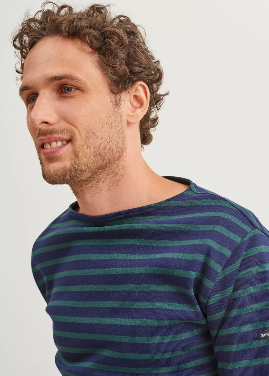 Online Saint James Guildo striped sailor shirt Navy/pin