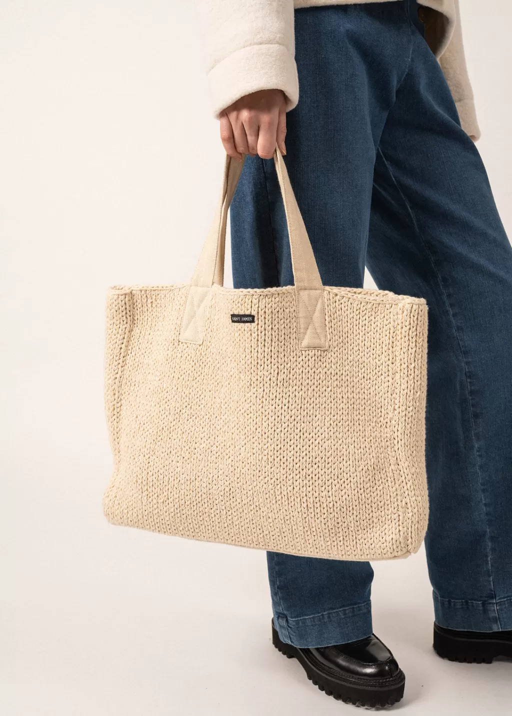 Online Saint James Knitted Bag Blancd'hiver