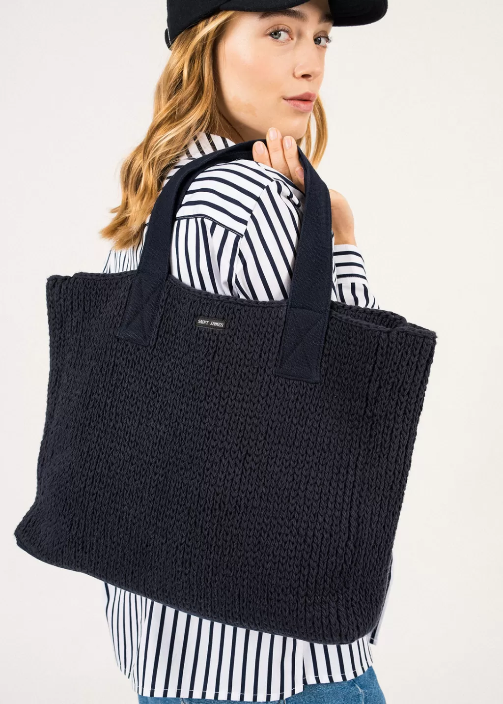 Flash Sale Saint James Knitted Bag Navy