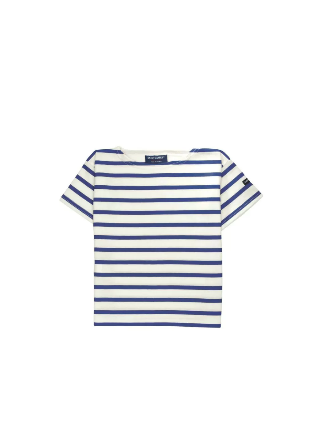 Sale Saint James Levant striped t-shirt for kids Ecru/marine