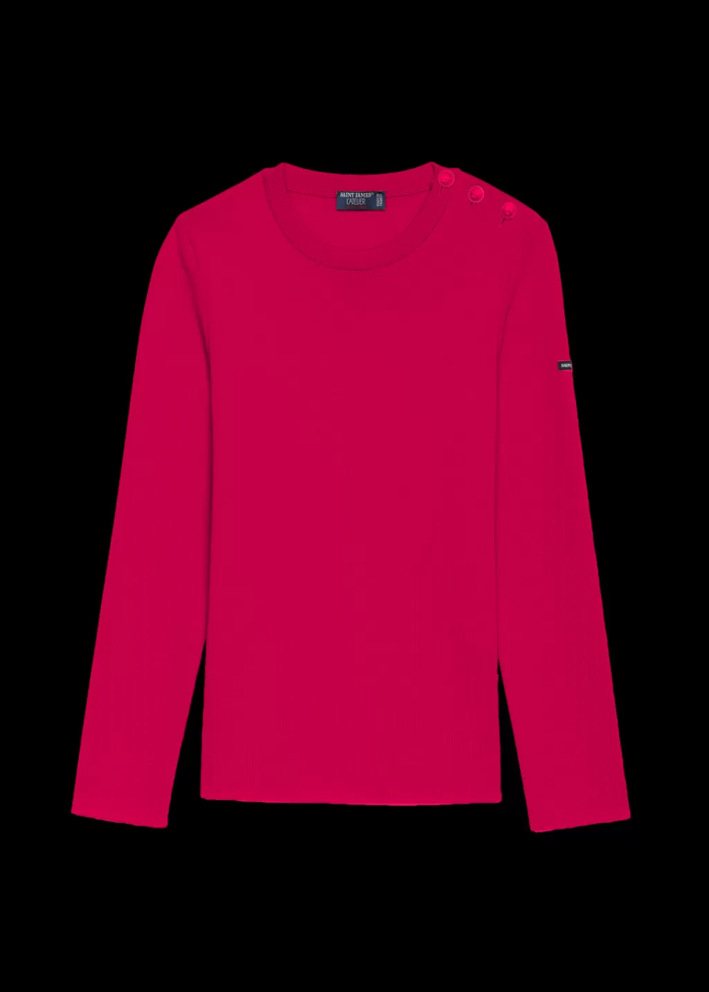 Outlet Saint James Marée authentic sailor jumper Magentapop/magenta