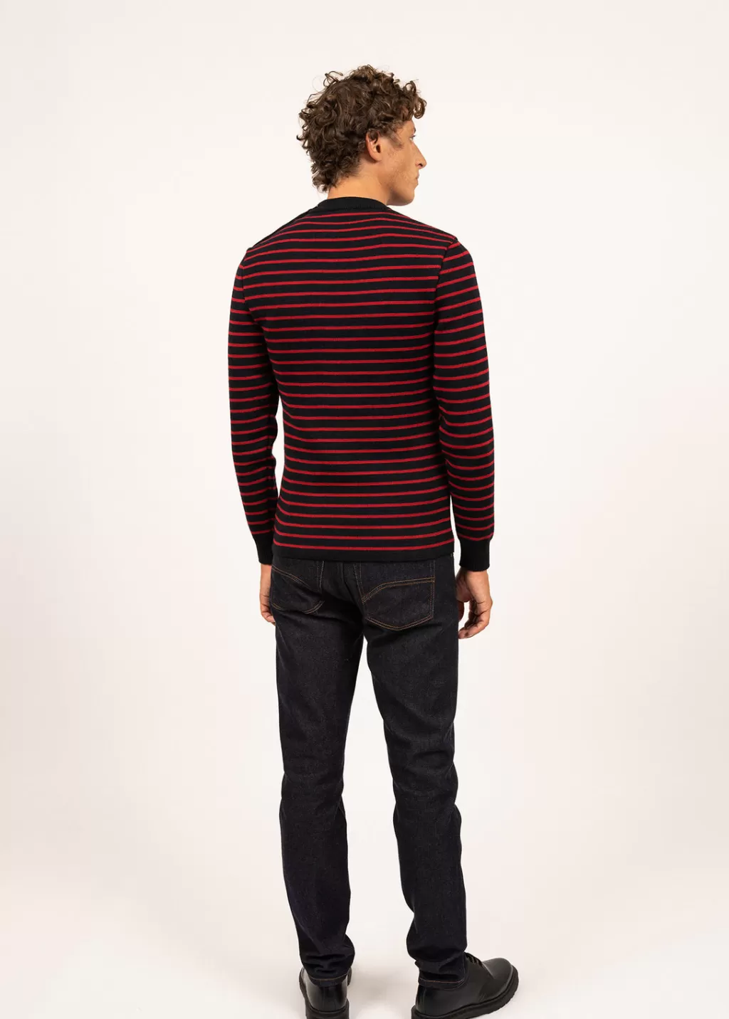 Store Saint James Matelot authentic striped sailor jumper Navy/medoc