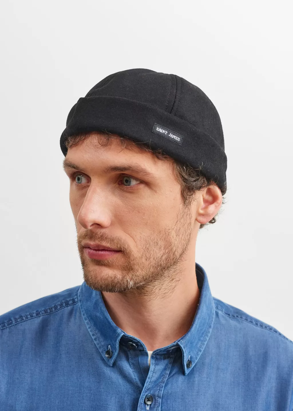 Clearance Saint James Miki traditional deck hat Noir