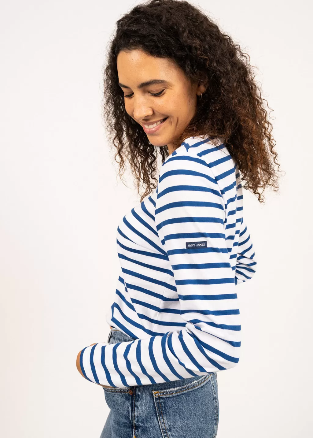 Flash Sale Saint James Minquidame striped sailor shirt Neige/gitane