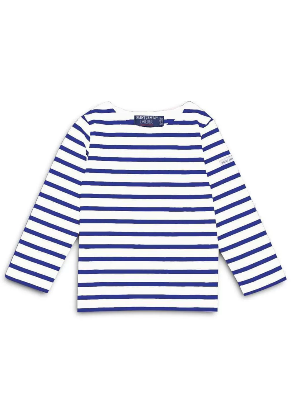 Hot Saint James Minquiers striped sailor shirt for kids Neige/gitane