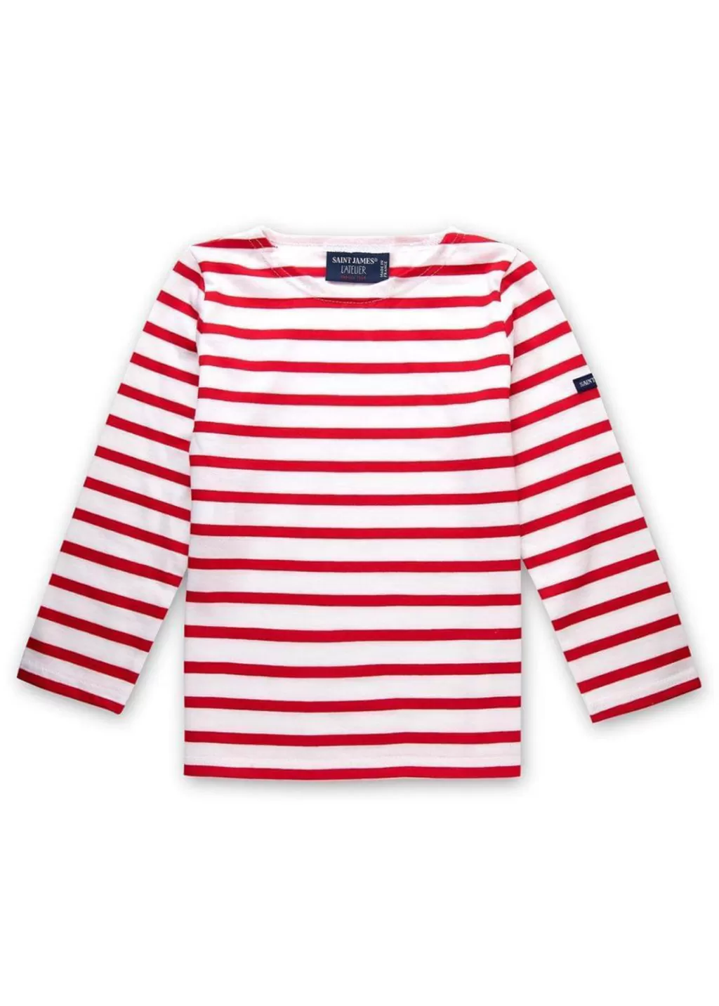 Fashion Saint James Minquiers striped sailor shirt for kids Neige/tulipe