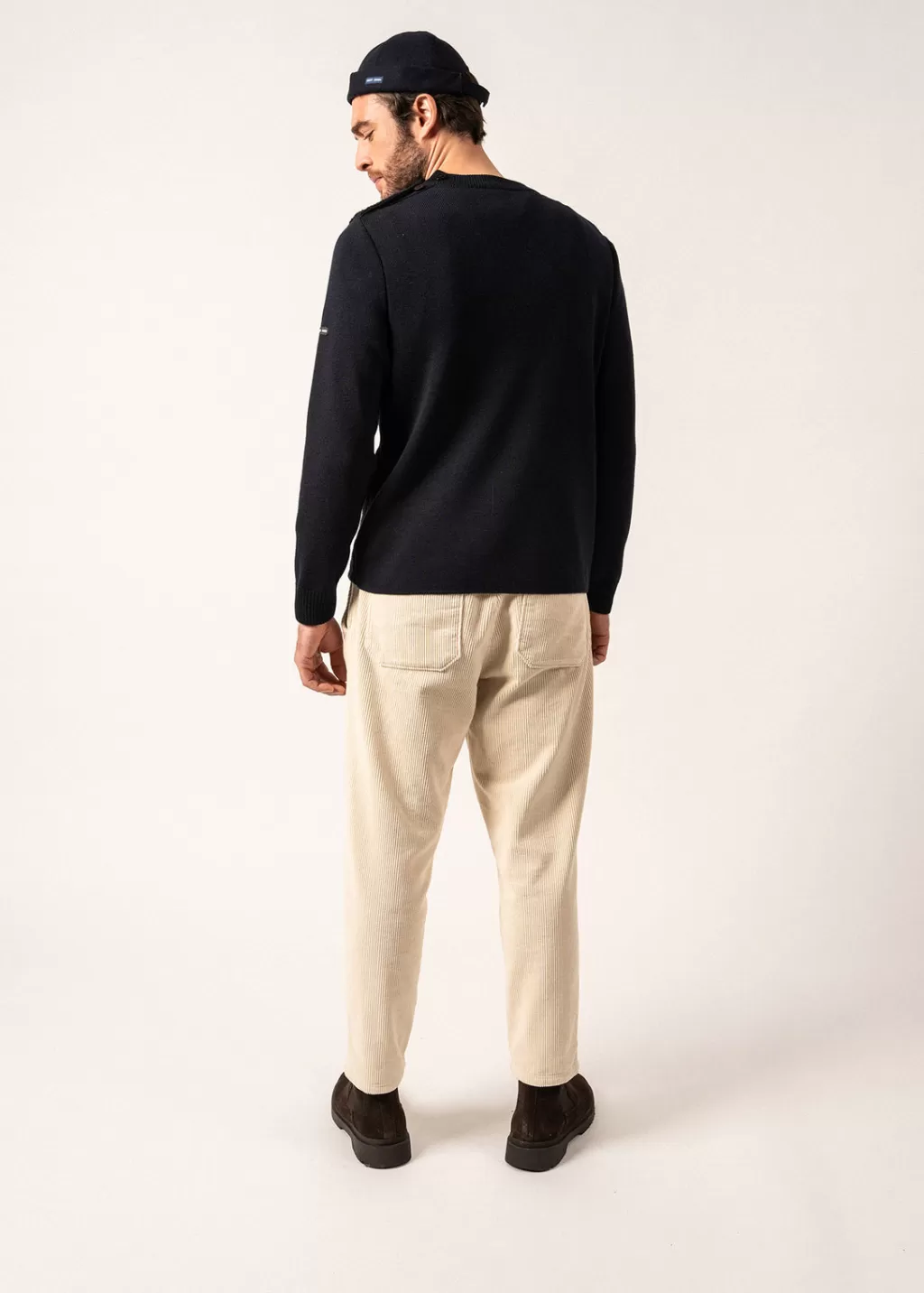 Outlet Saint James Moirans Wool Sailor Jumper Navy