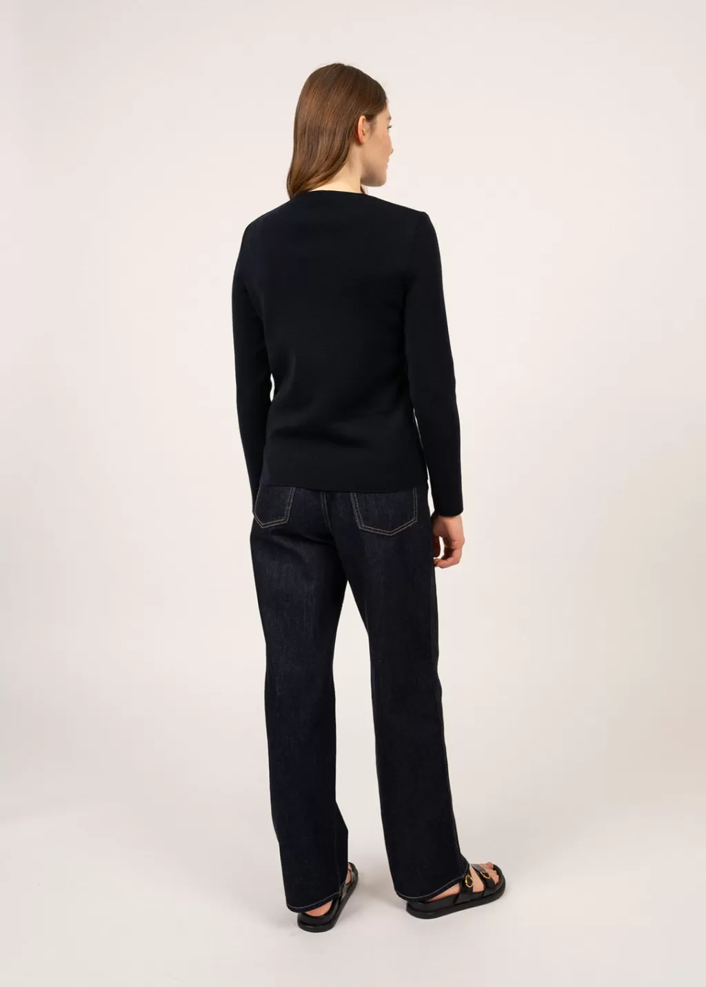 New Saint James Molène fine jumper Navy