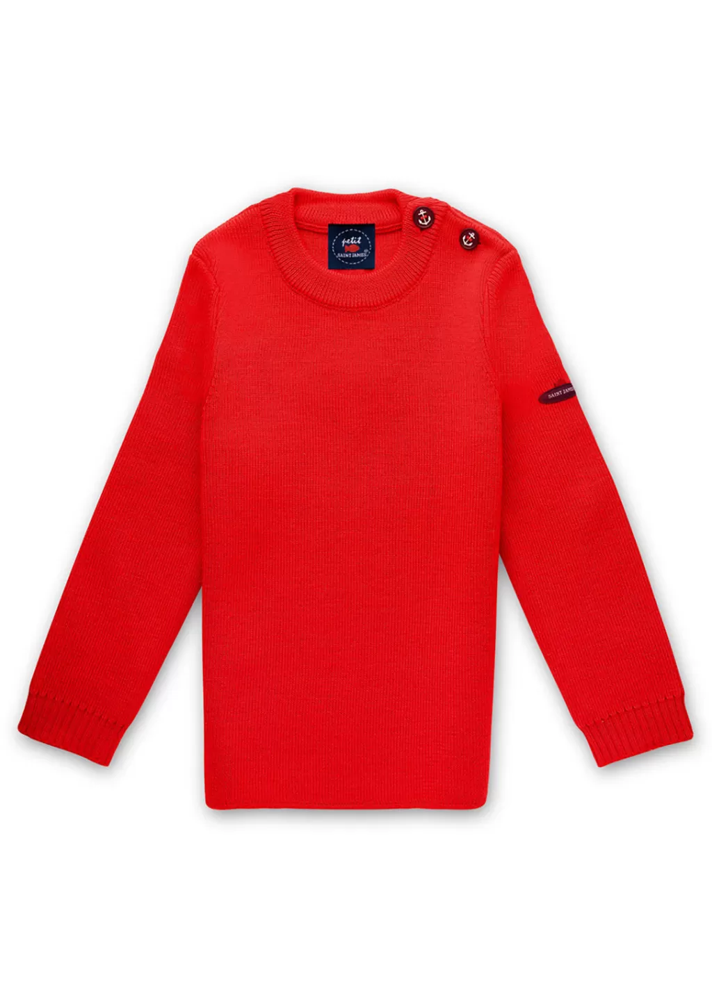 Flash Sale Saint James Moussaillon sailor jumper for kids Rouge