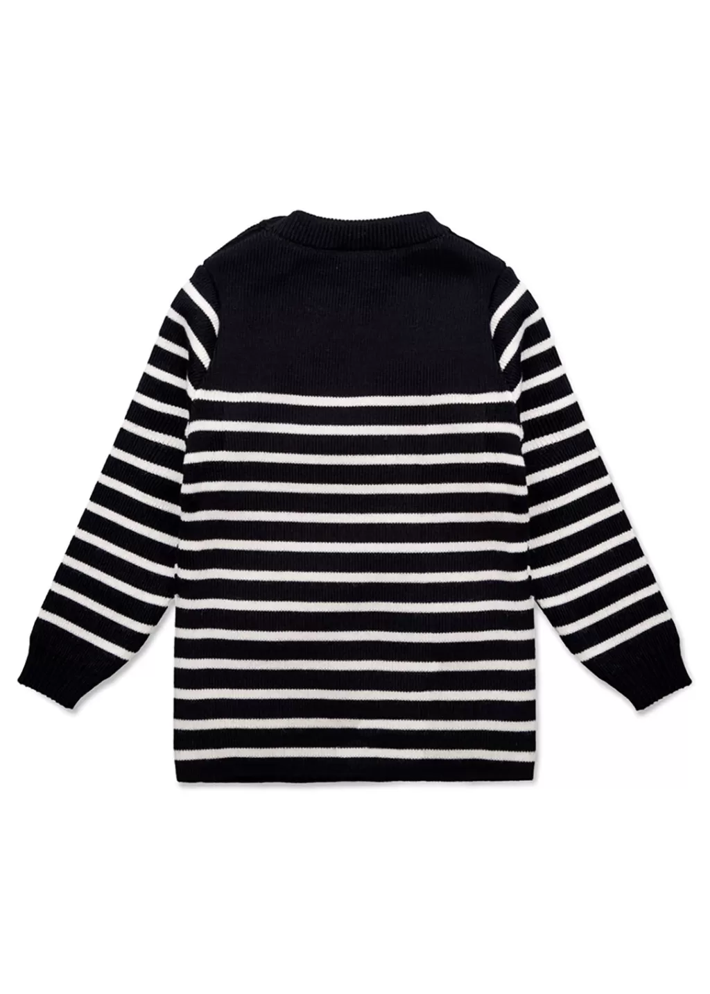 Shop Saint James Moussaillon striped sailor jumper for babies Navy/ecume