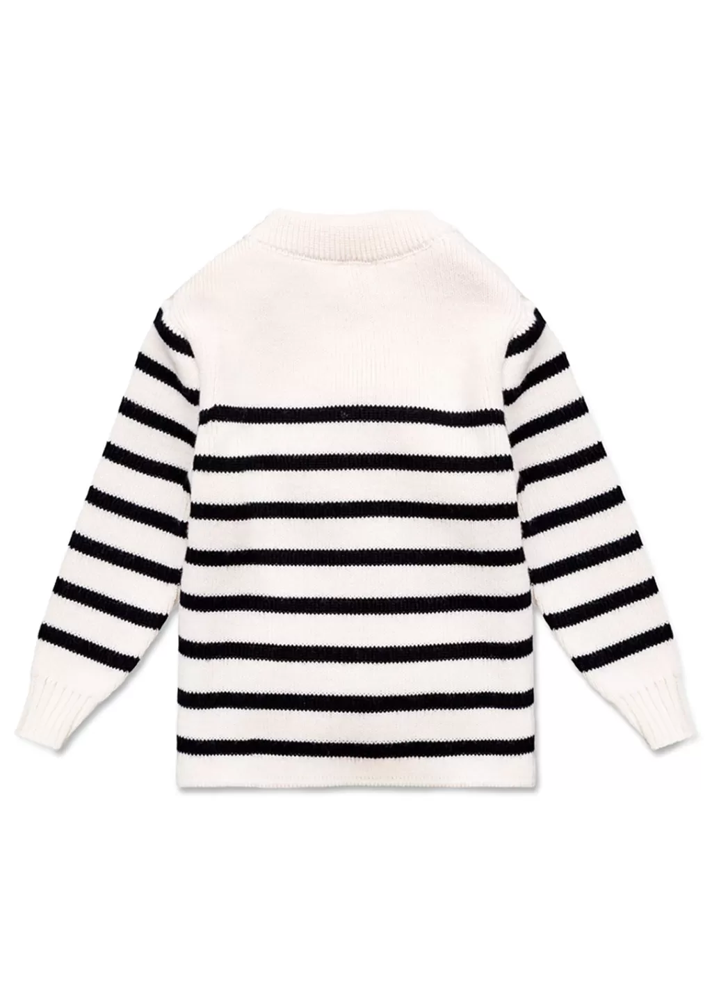 Discount Saint James Moussaillon striped sailor jumper for babies Ecume/navy