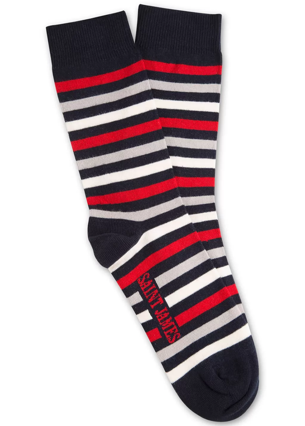 Best Saint James Multicolour striped socks Marine/persan