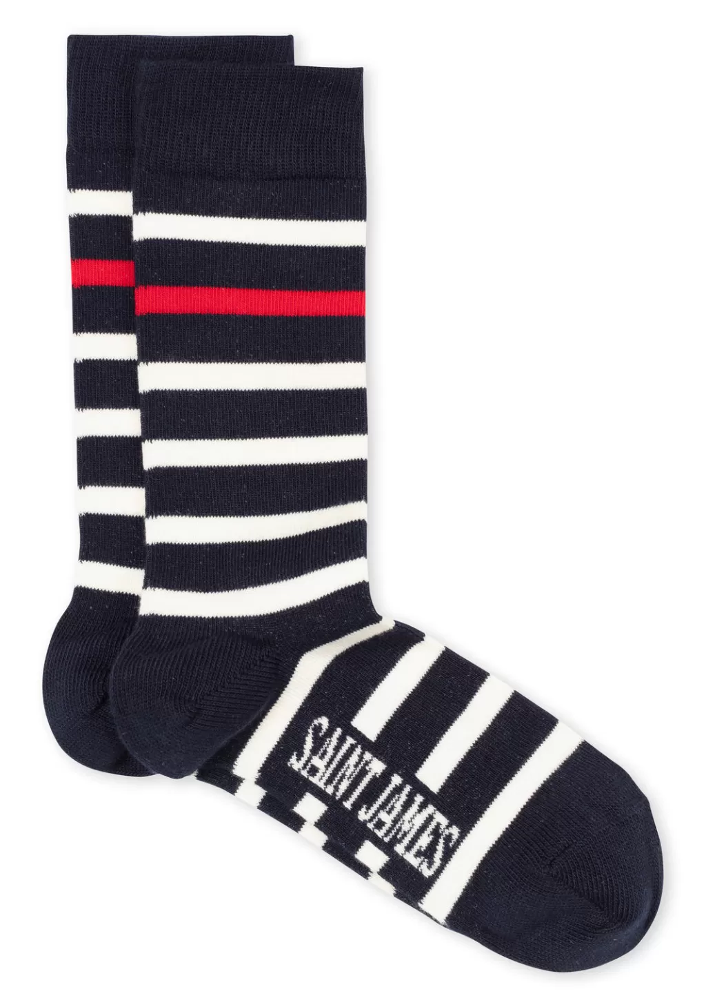 Fashion Saint James Naval striped socks Marine/ecume/tulipe