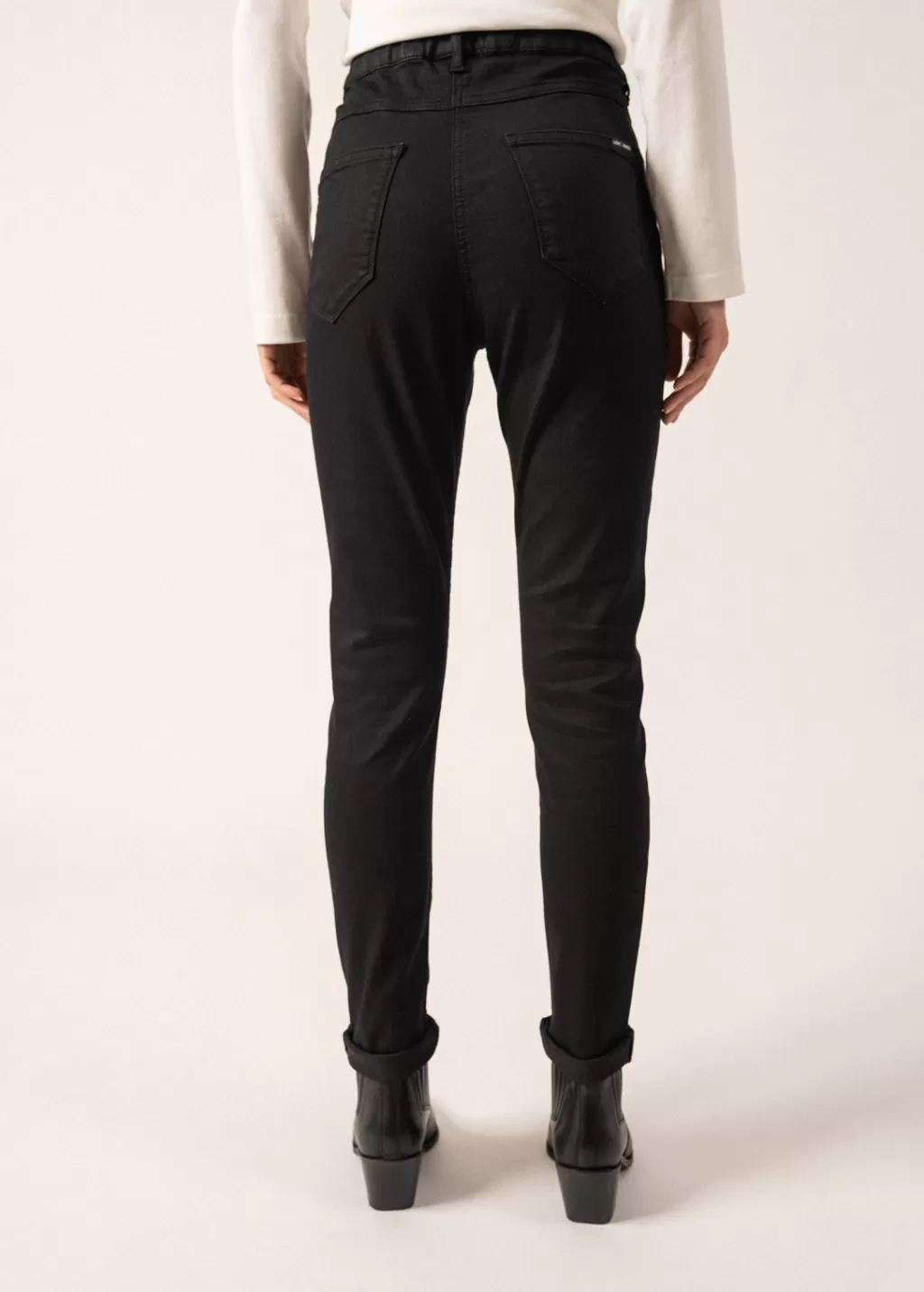 Shop Saint James Olivia Cotton Jegging Noir