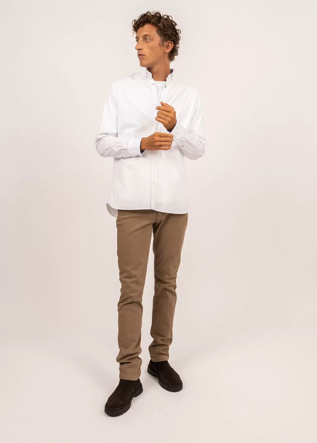 Online Saint James Oran classic shirt Blanc