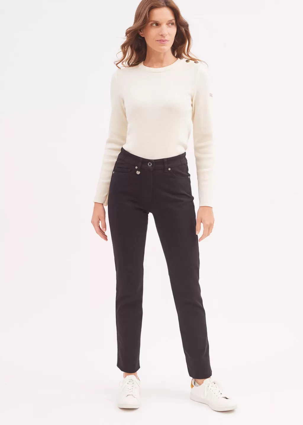 Discount Saint James Patricia straight jeans Noir