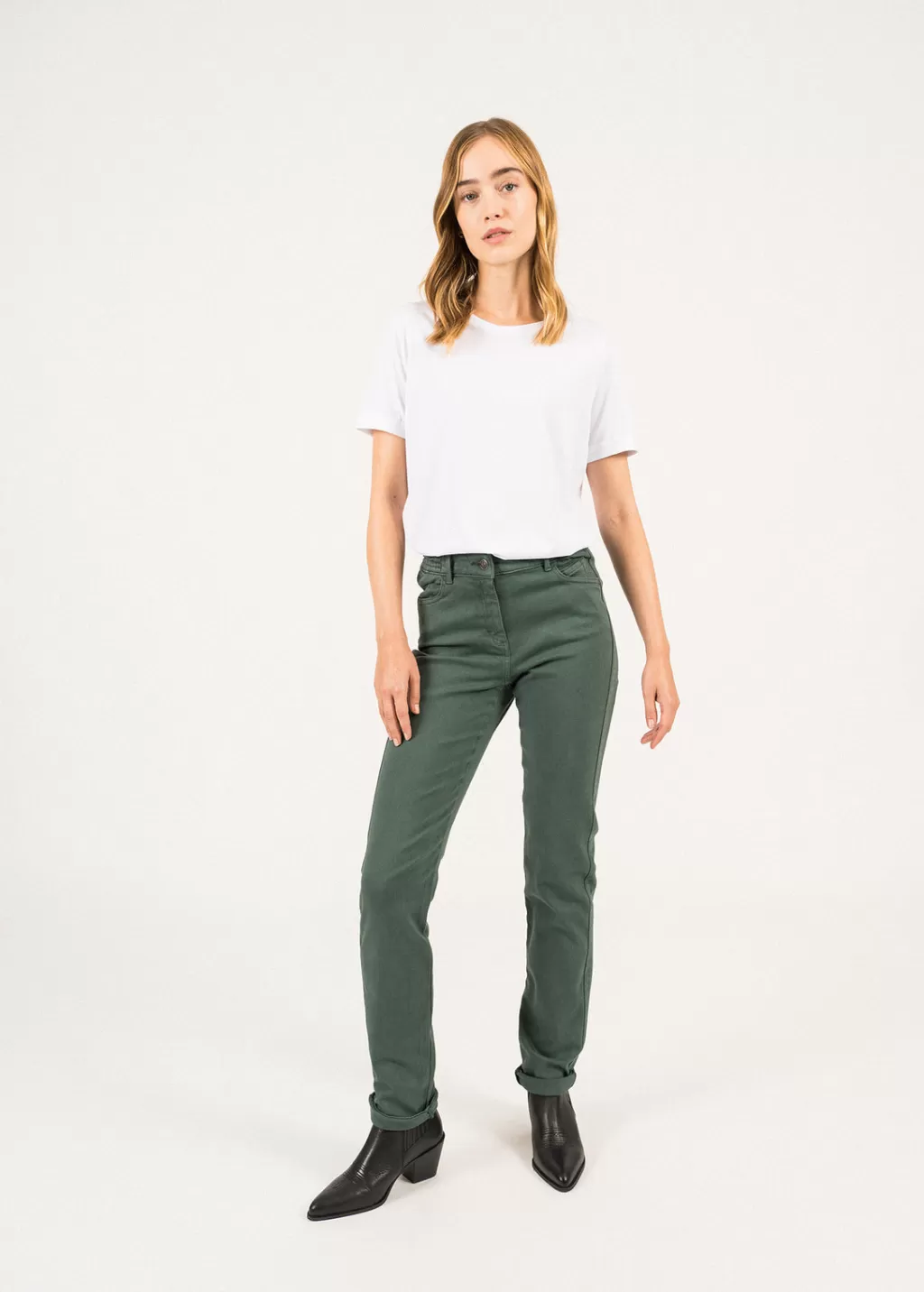 Store Saint James Patricia straight pants Vegetal